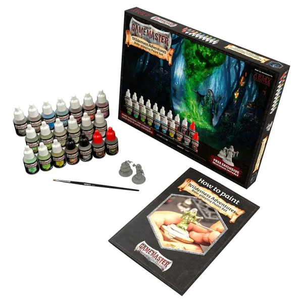 The Army Painter GameMaster – Set De Peinture Aventures Sauvages, 15x18 Ml Warpaints Fanatic, Pinceau à Sec, Figurine Sorcière, Pour JDR